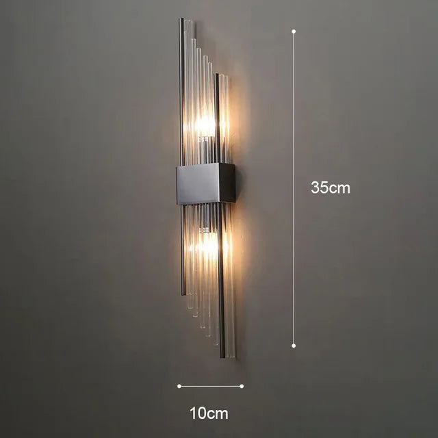 Elegant LED Væglampe i Rustfrit Stål