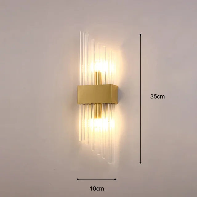 Elegant LED Væglampe i Rustfrit Stål
