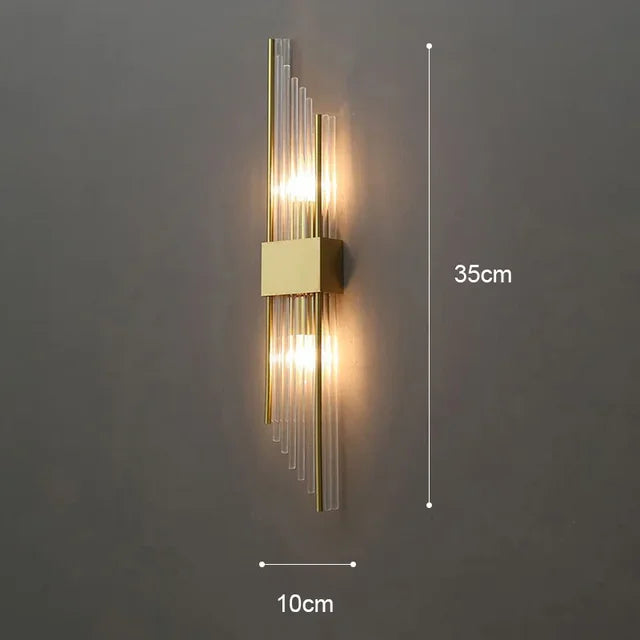 Elegant LED Væglampe i Rustfrit Stål