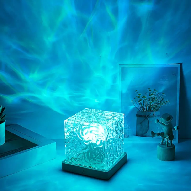 LED Aurora Projektor Lampe med 16 Farver og Fjernbetjening
