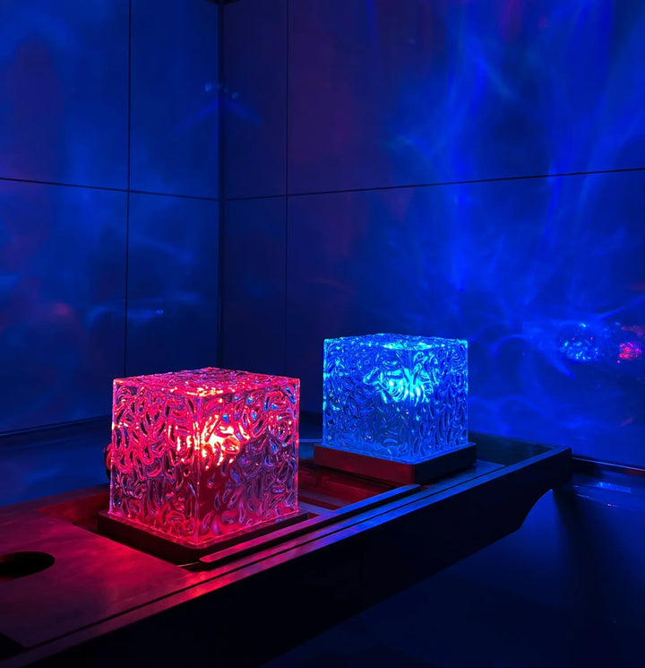 LED Aurora Projektor Lampe med 16 Farver og Fjernbetjening