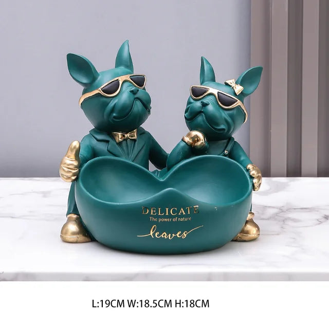 Realistisk Bulldog Statue i Resin til Indendørs og Udendørs Dekor