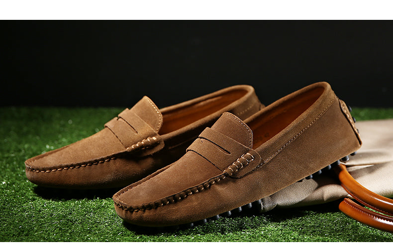Loafers i klassisk penny-design med komfortabel sål