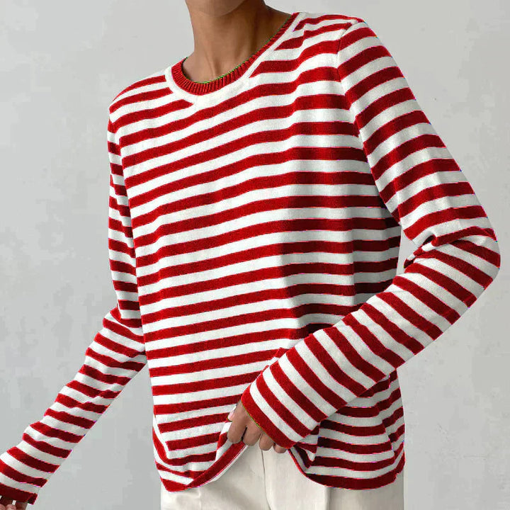 Dana™ | Elegant Stribet Sommer T-Shirt