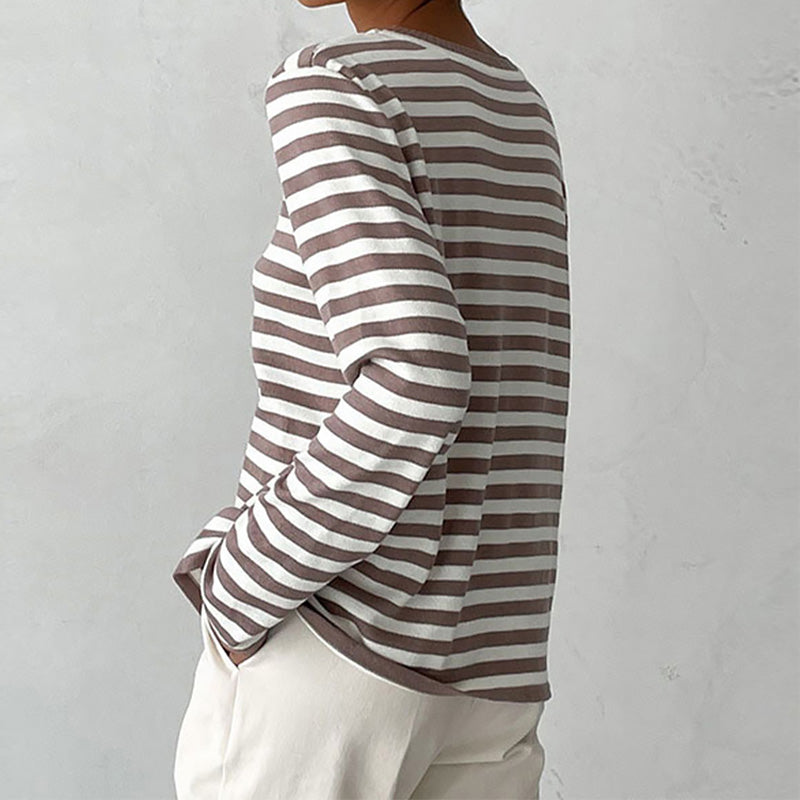 Dana™ | Chic Stribet Sommer T-Shirt
