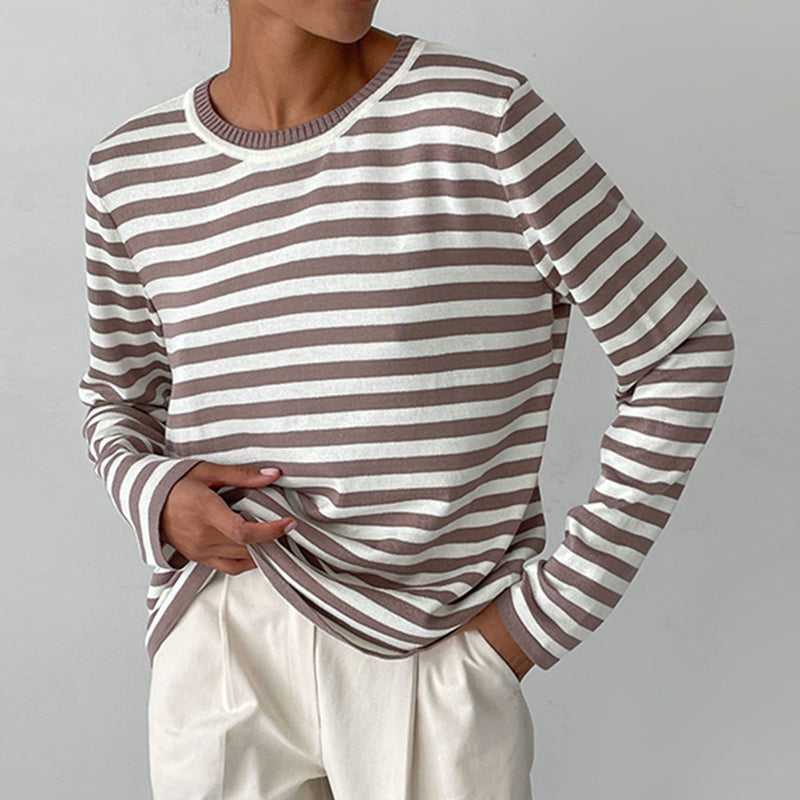 Dana™ | Elegant Stribet Sommer T-Shirt