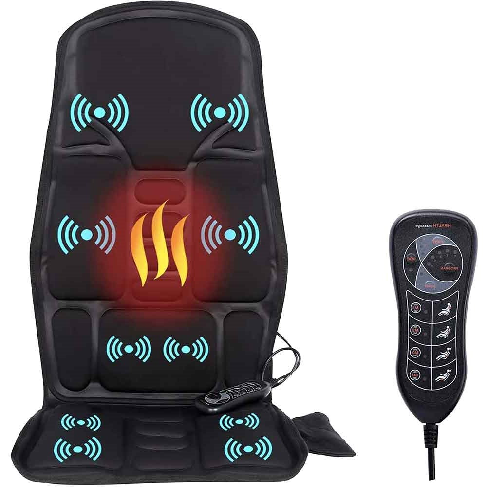 Opvarmet Massage Stol Pad med 8 Massagemetoder