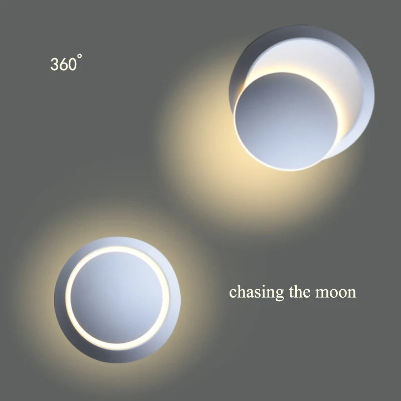 Minimalistisk LED Væglampe i Orb Design
