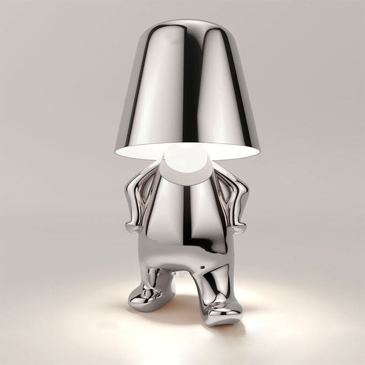 Genopladelig Guld LED Bordlampe med Touch Kontrol
