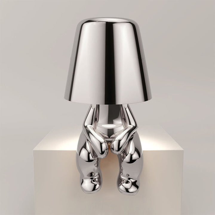 Genopladelig Guld LED Bordlampe med Touch Kontrol