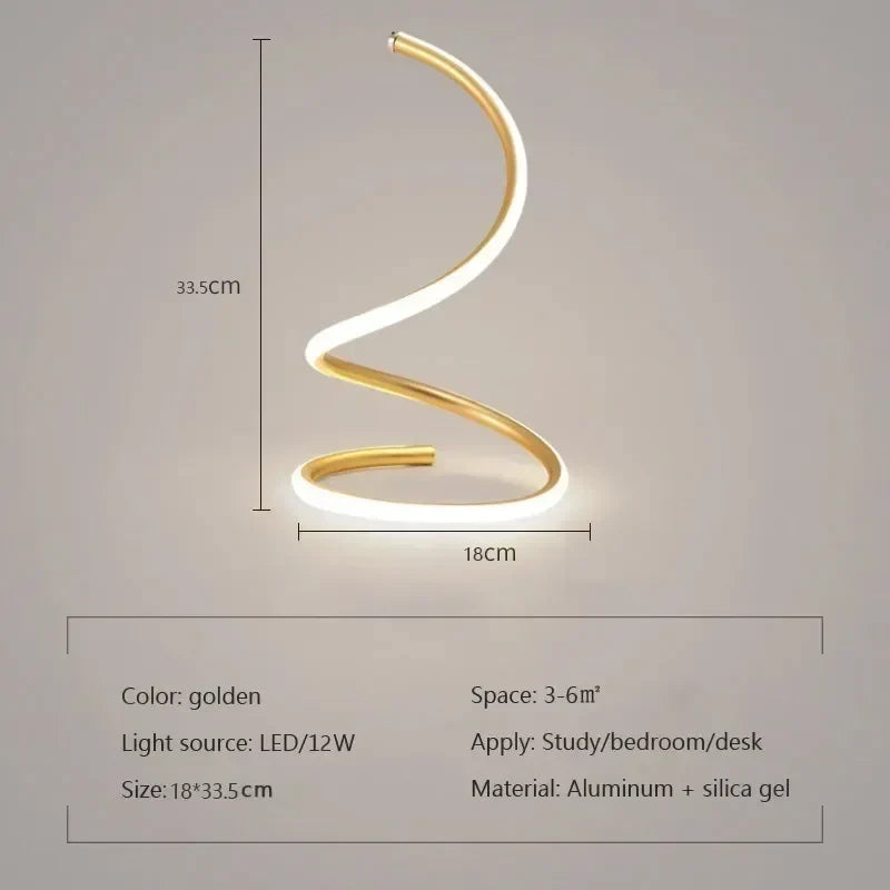 Justerbar Moderne LED Bordlampe i Aluminium