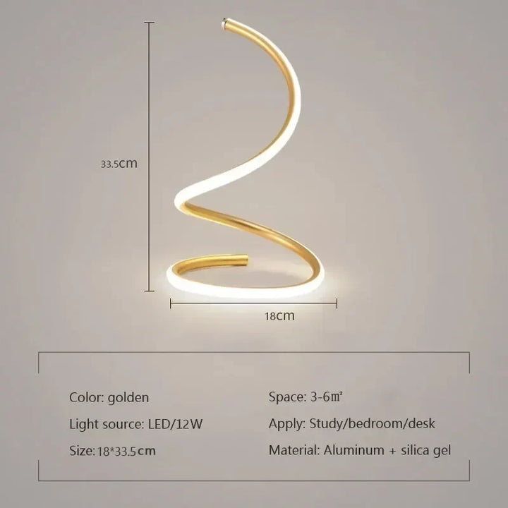Justerbar Moderne LED Bordlampe i Aluminium