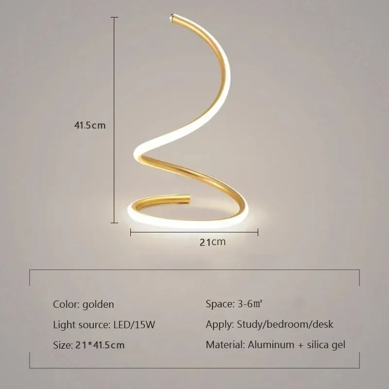 Justerbar Moderne LED Bordlampe i Aluminium