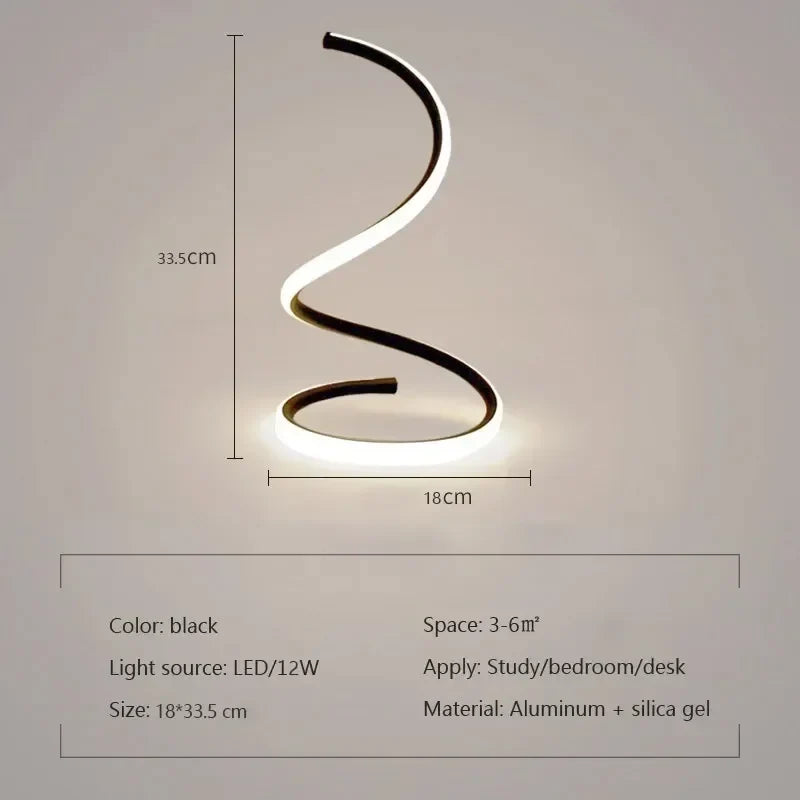 Justerbar Moderne LED Bordlampe i Aluminium