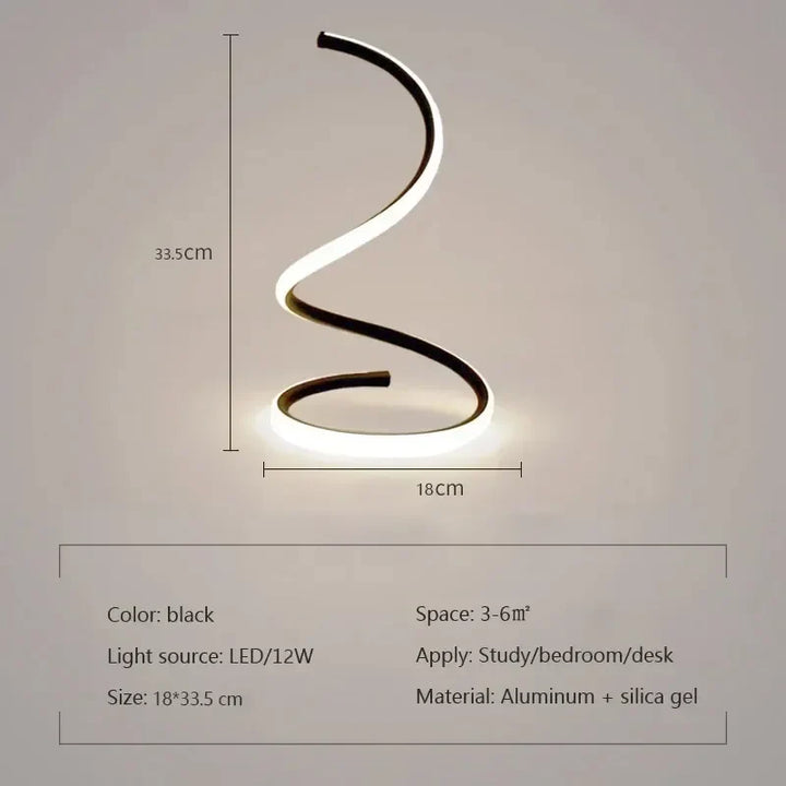 Justerbar Moderne LED Bordlampe i Aluminium