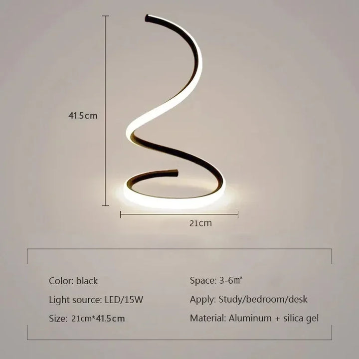 Justerbar Moderne LED Bordlampe i Aluminium