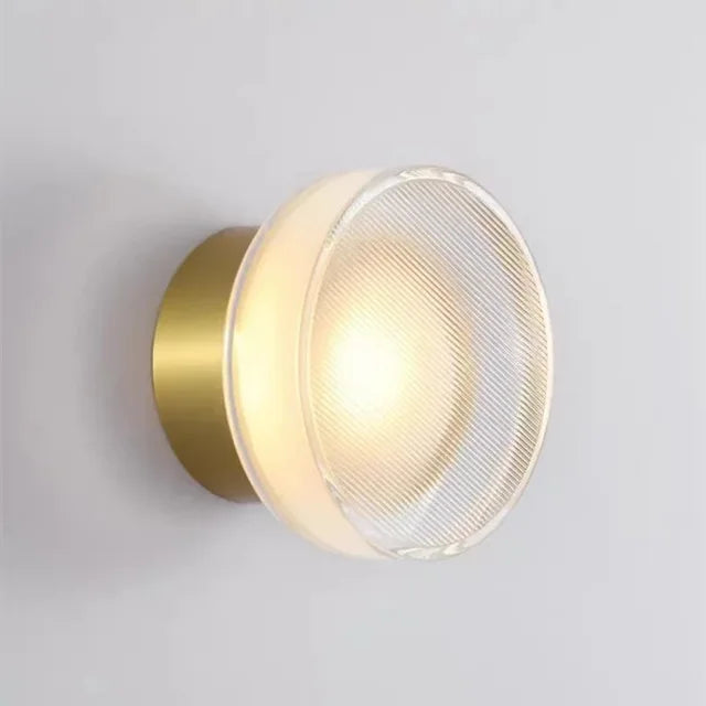 Rund Sort Væglampe med Blødt LED Lys