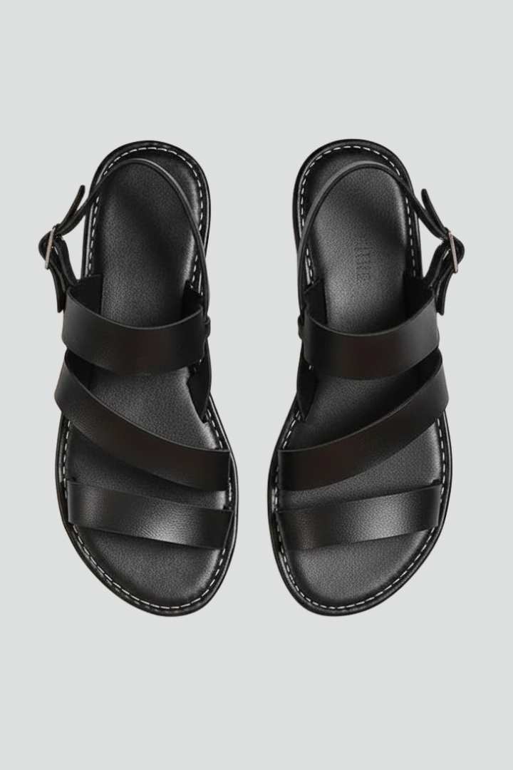 Jana | Dame flade sandaler med hælrem