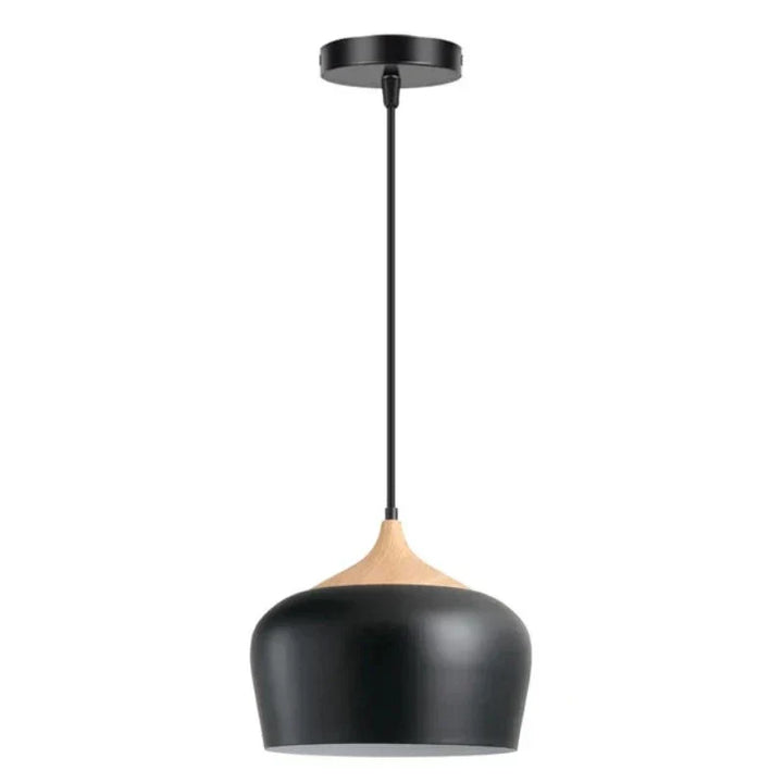 Blomstformet Pendellampe i Metal og Glas med Blødt Lys