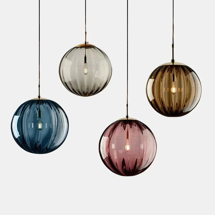 Elegant LED Pendellys i Metal og Glas