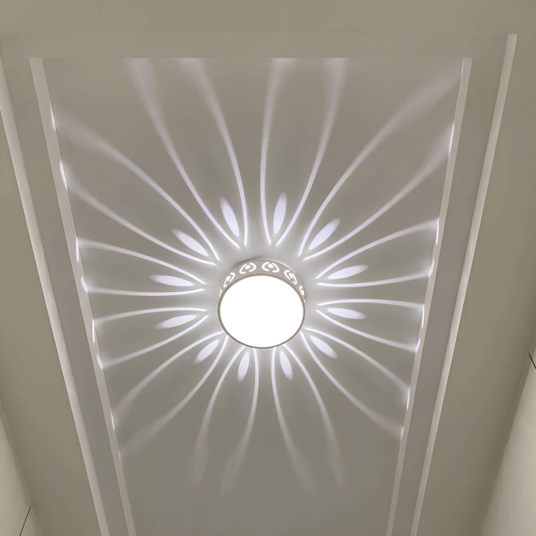 Moderne LED Loftlampe med Ambient Mønstre og Energibesparende Design