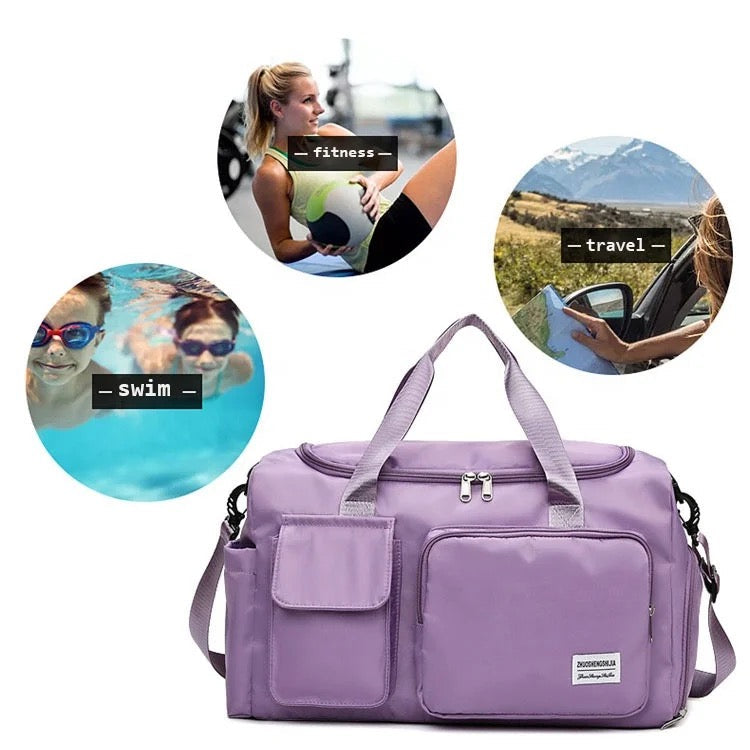 Vandtæt Multi-lomme Duffel Bag med Skoafdeling