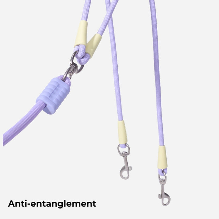 Sammenfiltret Dobbelthundesele med Ergonomisk Greb