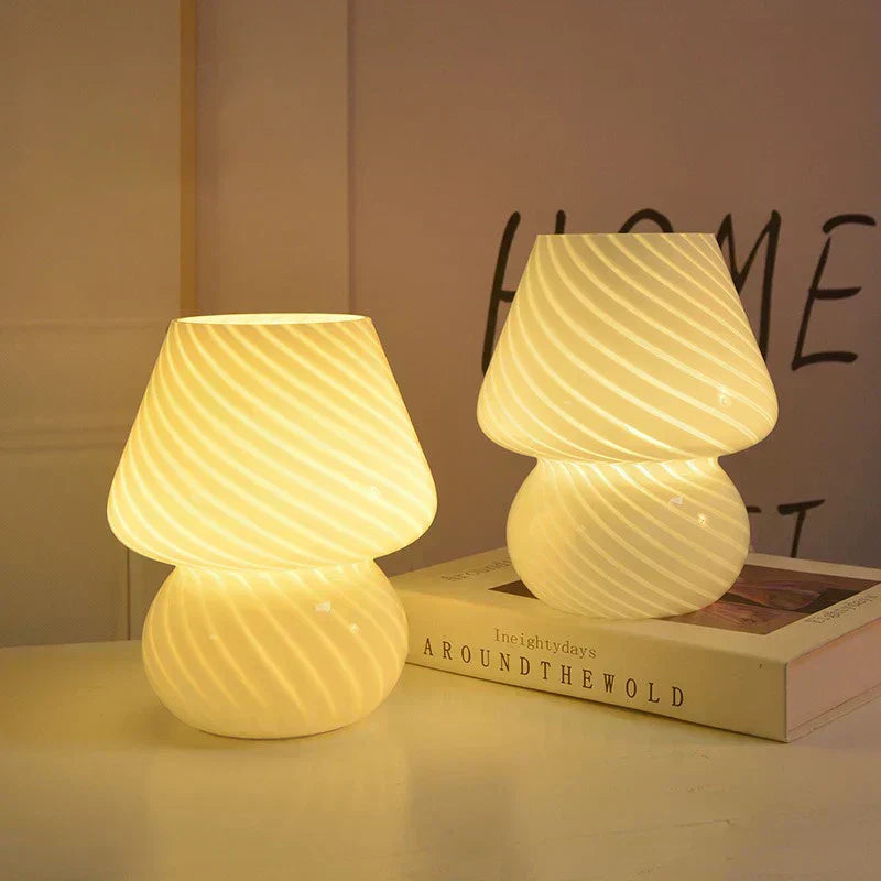 Håndlavet Murano Glas Skrivebordslampe med Elegant Design