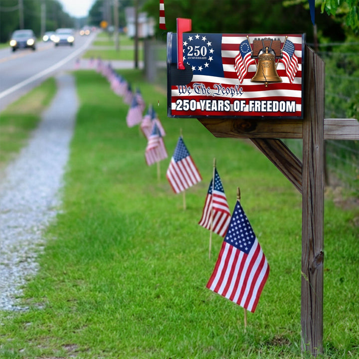 Patriotisk Postkasse Cover med Betsy Ross Flag