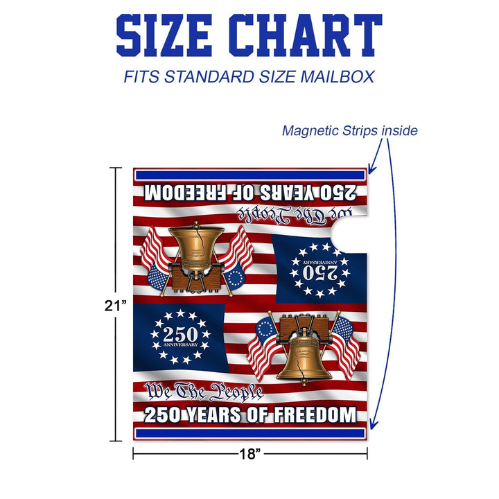 Patriotisk Postkasse Cover med Betsy Ross Flag