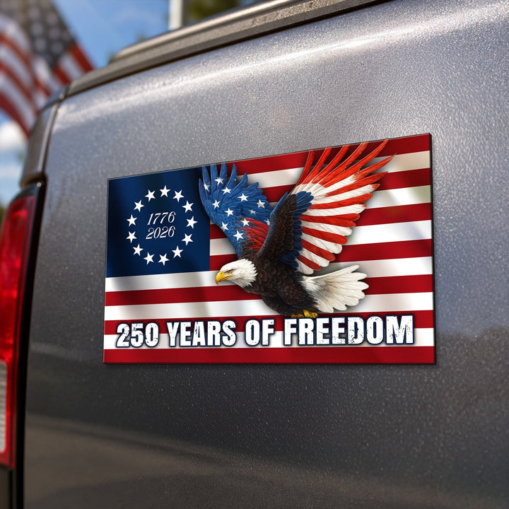 Betsy Ross Flag Ørn Bil Magnet med Personlig Tilpasning