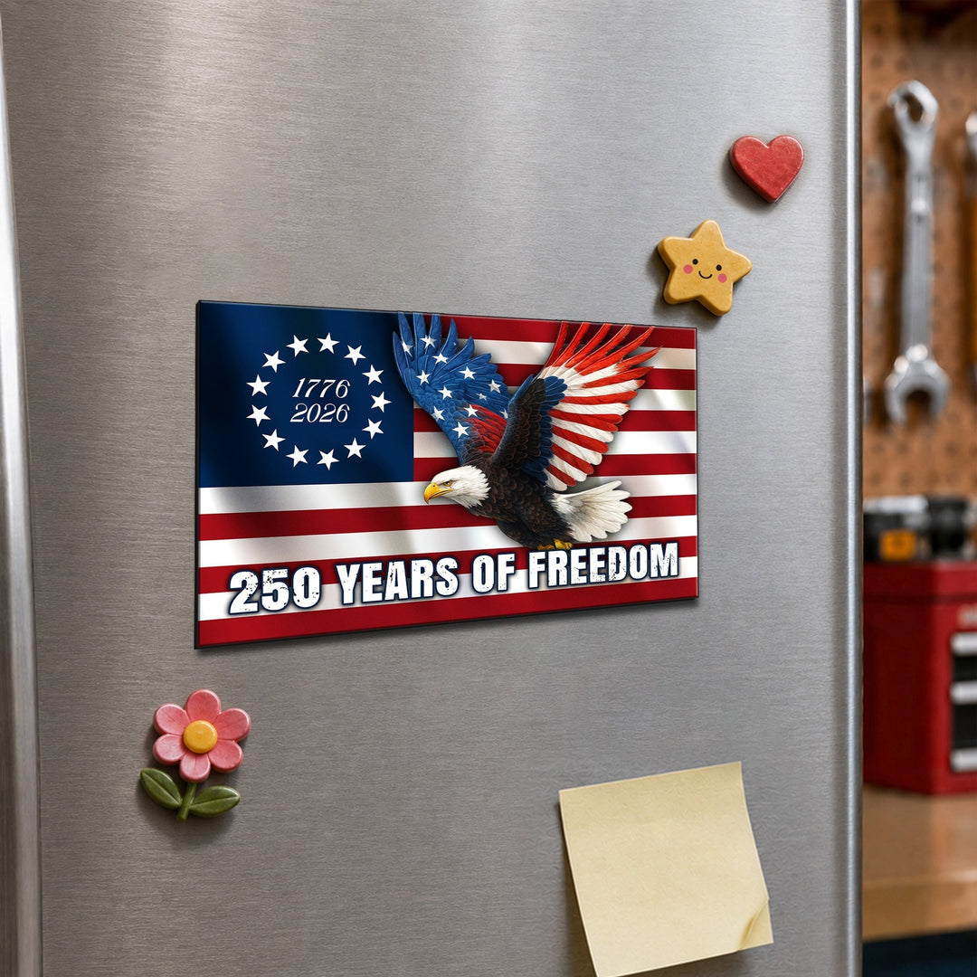 Betsy Ross Flag Ørn Bil Magnet med Personlig Tilpasning