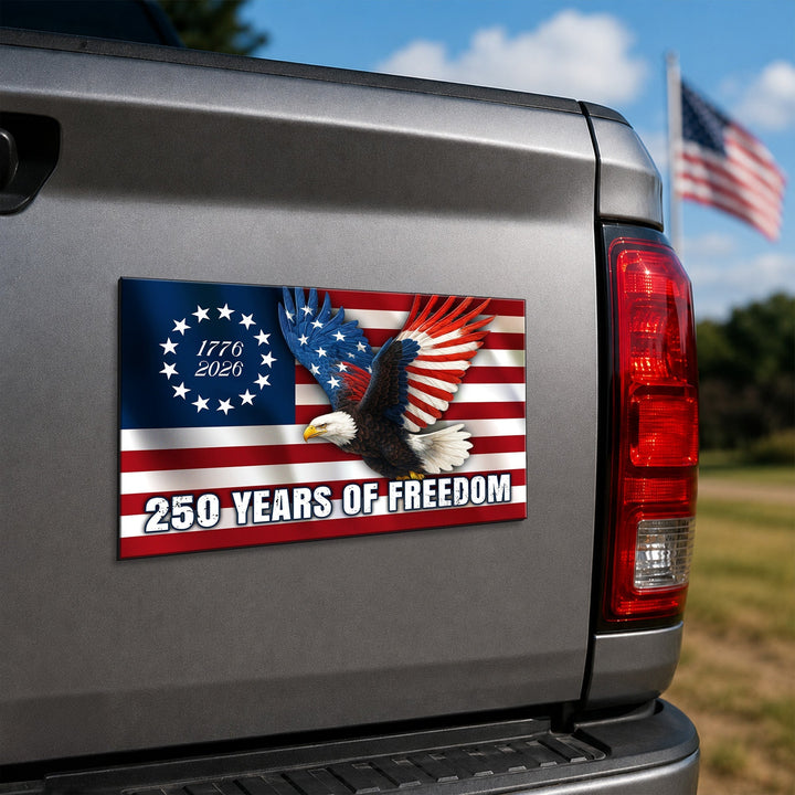 Betsy Ross Flag Ørn Bil Magnet med Personlig Tilpasning