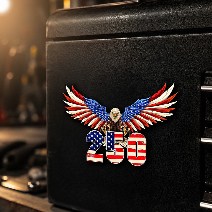 Patriotisk Ørn Bil Magnet - Tilpasselig Vejrbestandig Vinyl