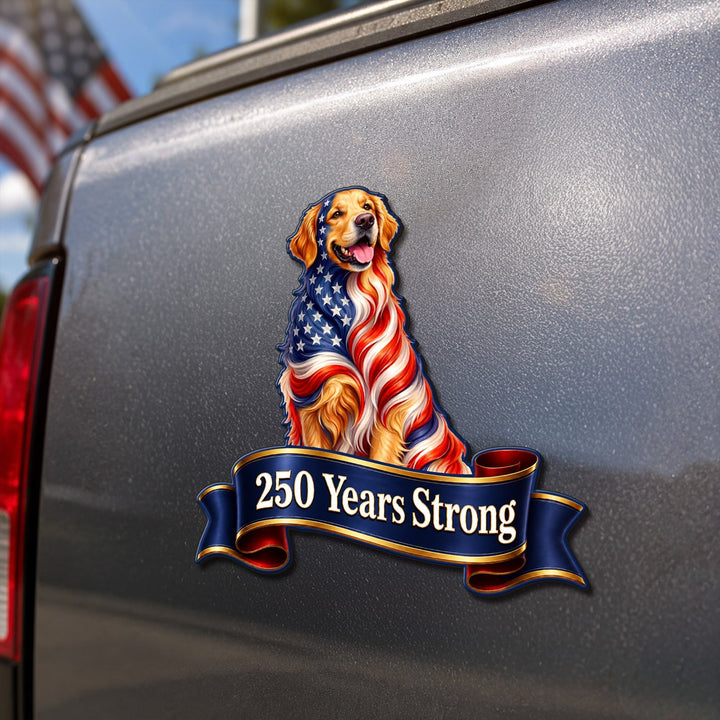 Personlig Golden Retriever Bil Magnet i Vinyl