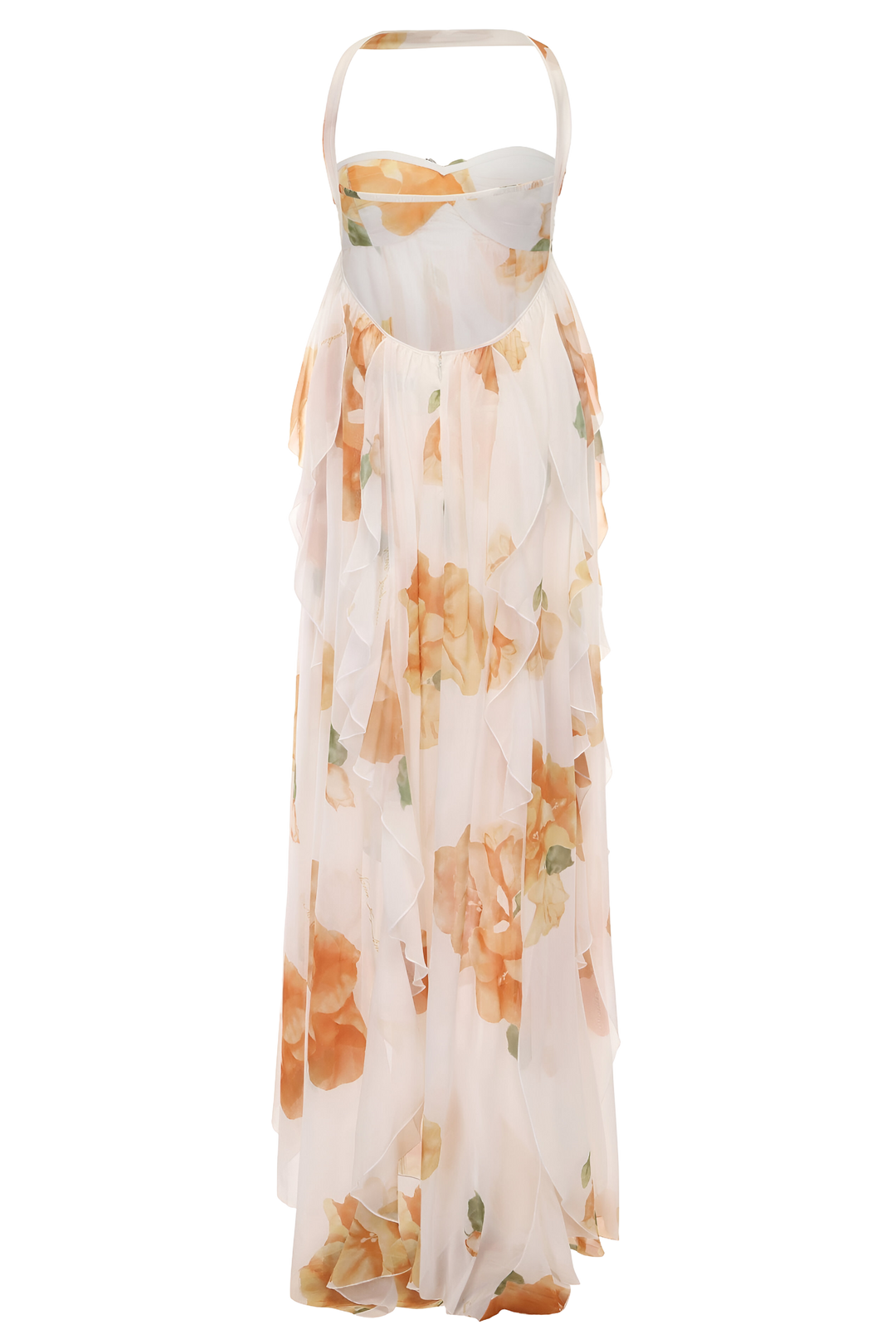 Gwen™ | Elegant Halter Maxi Kjole
