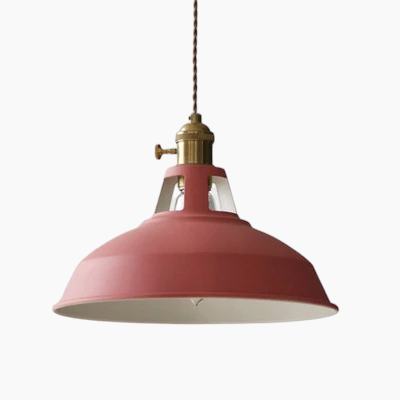 Farverig Moderne LED Pendelampe i Metal og Glas