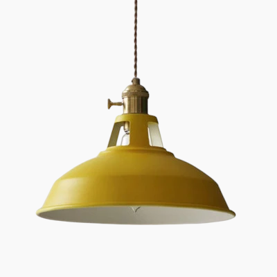 Farverig Moderne LED Pendelampe i Metal og Glas