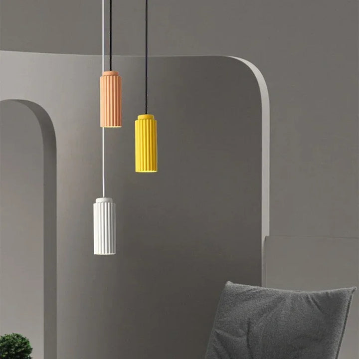 Moderne Skandinavisk LED Pendelampe i Metal og Glas