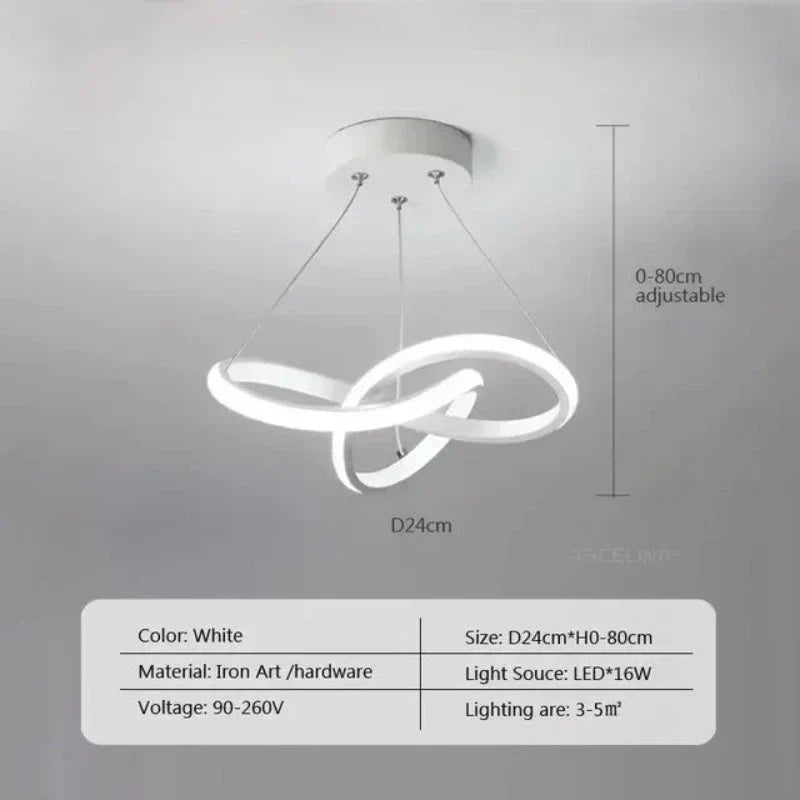 Moderne LED Loftlampe med Fjernbetjening og Energi-Effektiv Design