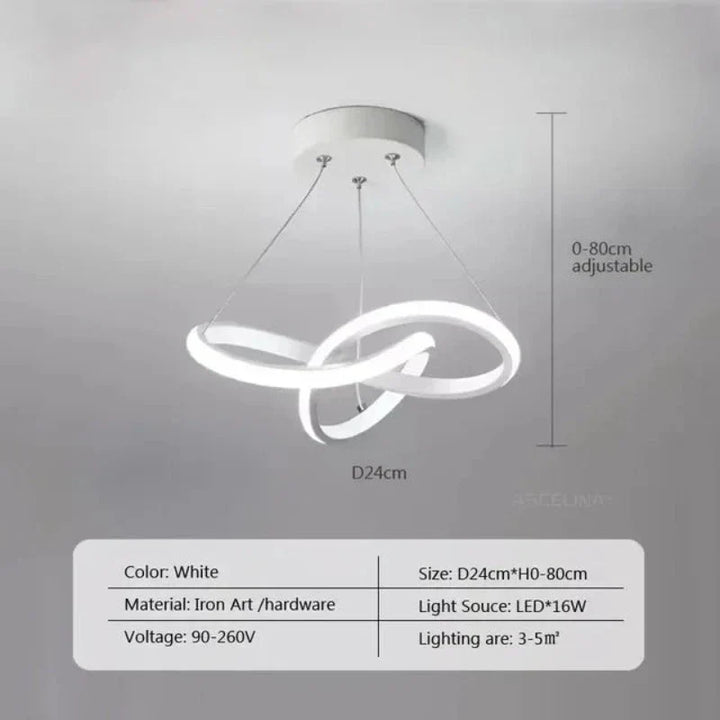 Moderne LED Loftlampe med Fjernbetjening og Energi-Effektiv Design