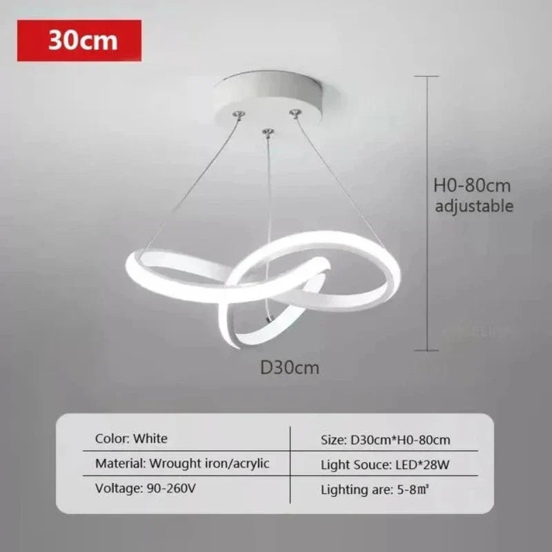 Moderne LED Loftlampe med Fjernbetjening og Energi-Effektiv Design