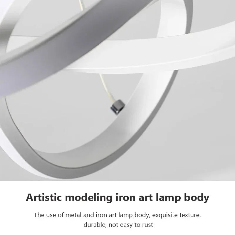 Moderne LED Loftlampe med Fjernbetjening og Energi-Effektiv Design