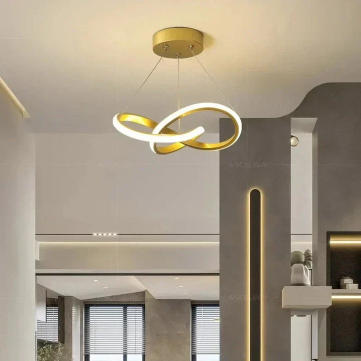 Moderne LED Loftlampe med Fjernbetjening og Energi-Effektiv Design