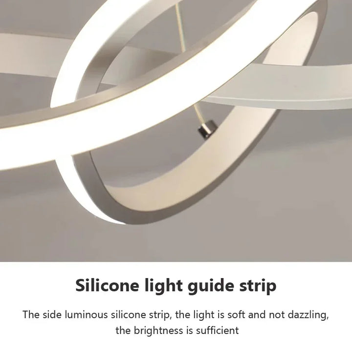 Moderne LED Loftlampe med Fjernbetjening og Energi-Effektiv Design