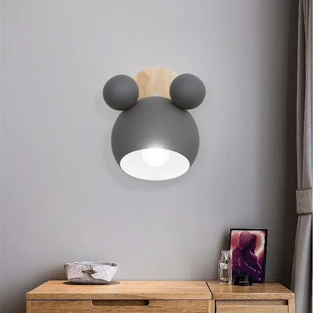 Mickey Mouse Væglampe til Børneværelset