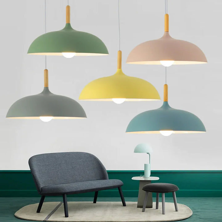 Loftlampe i Nordisk Eg med Energibesparende LED