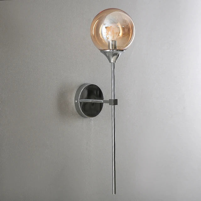 Moderne Glas Væglampe med Drejekontakt