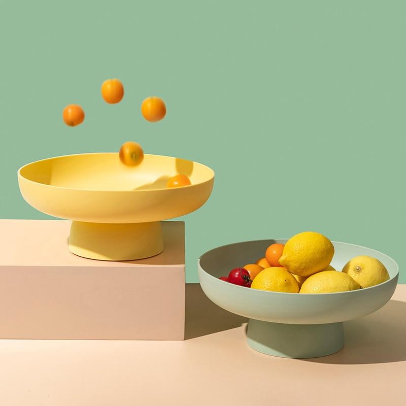 Pastel Rund Serveringsbakke i Plast