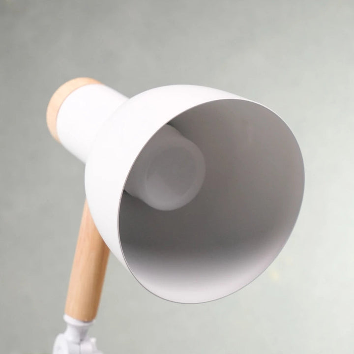 Nordisk LED Skrivebordslampe i Træ og Metal